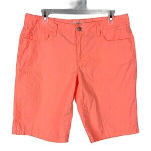 Ann Taylor Loft Bermuda Short Women Size 6 Fluorescent Orange